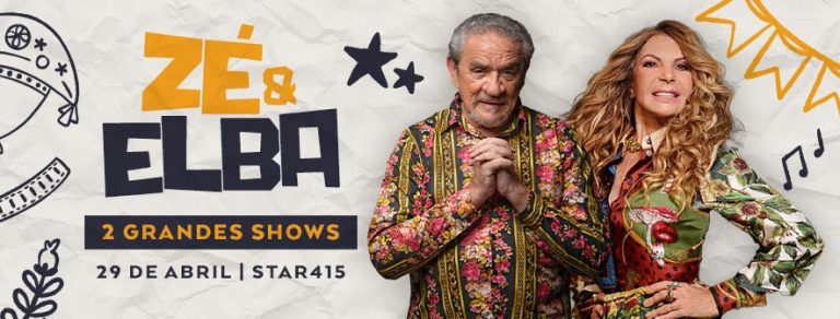29/04 – Elba Ramalho e Zé Ramalho se apresentam neste sábado no Jardim Canadá, em Nova Lima 29/04 – Elba Ramalho e Zé Ramalho se apresentam neste sábado no Jardim Canadá, em Nova Lima